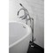 Aqua Vintage CCK8101DL Freestanding Tub Faucet with Supply Line, Stop Valve, Polished Chrome CCK8101DL - alternate 2